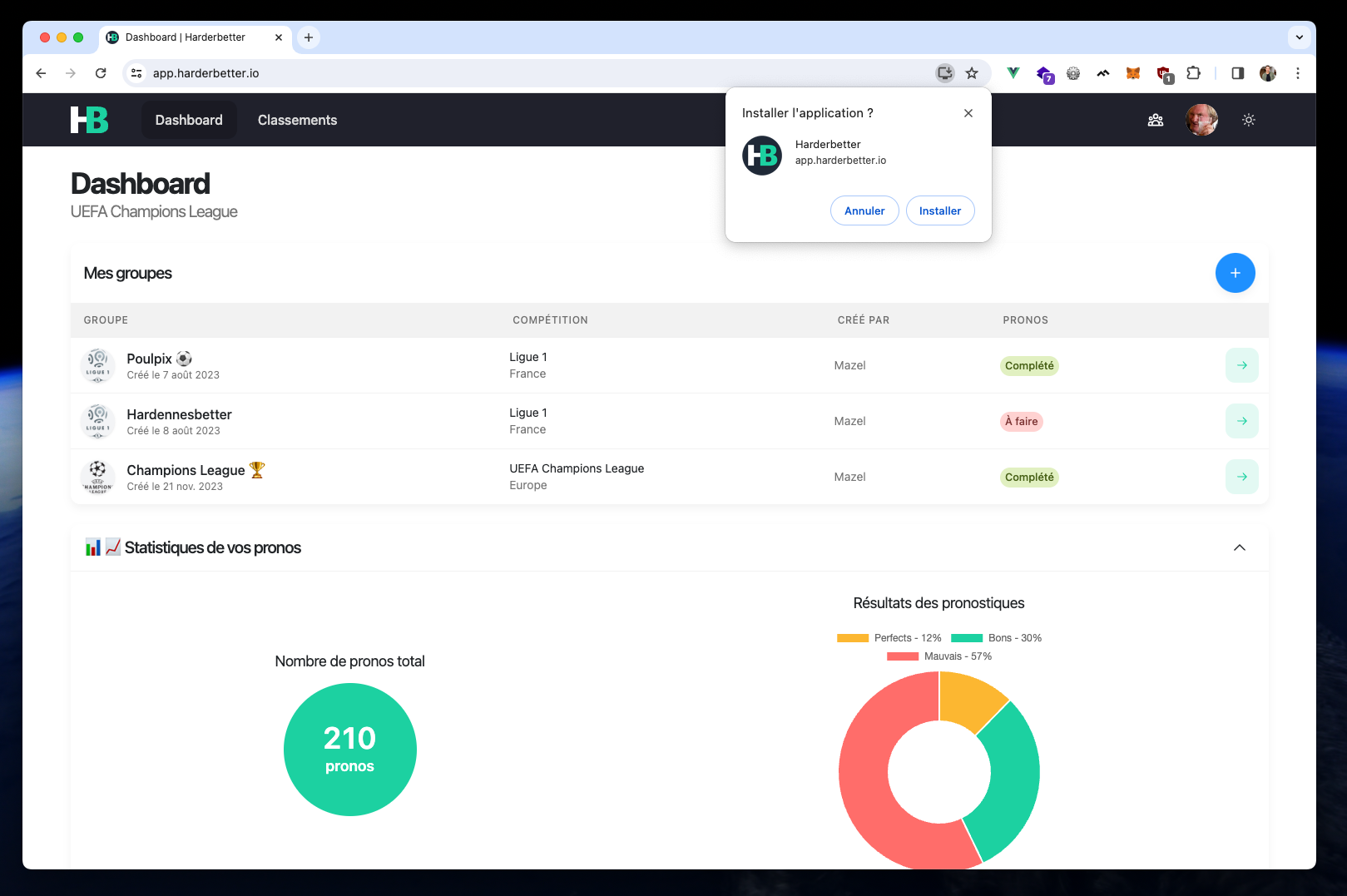 Installation de l'application sur Mac OS