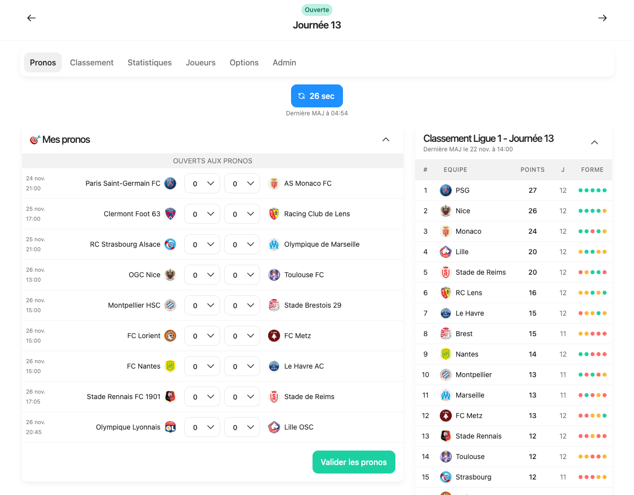 faire ses pronostics